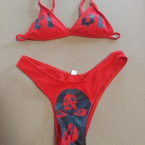 Red bikini